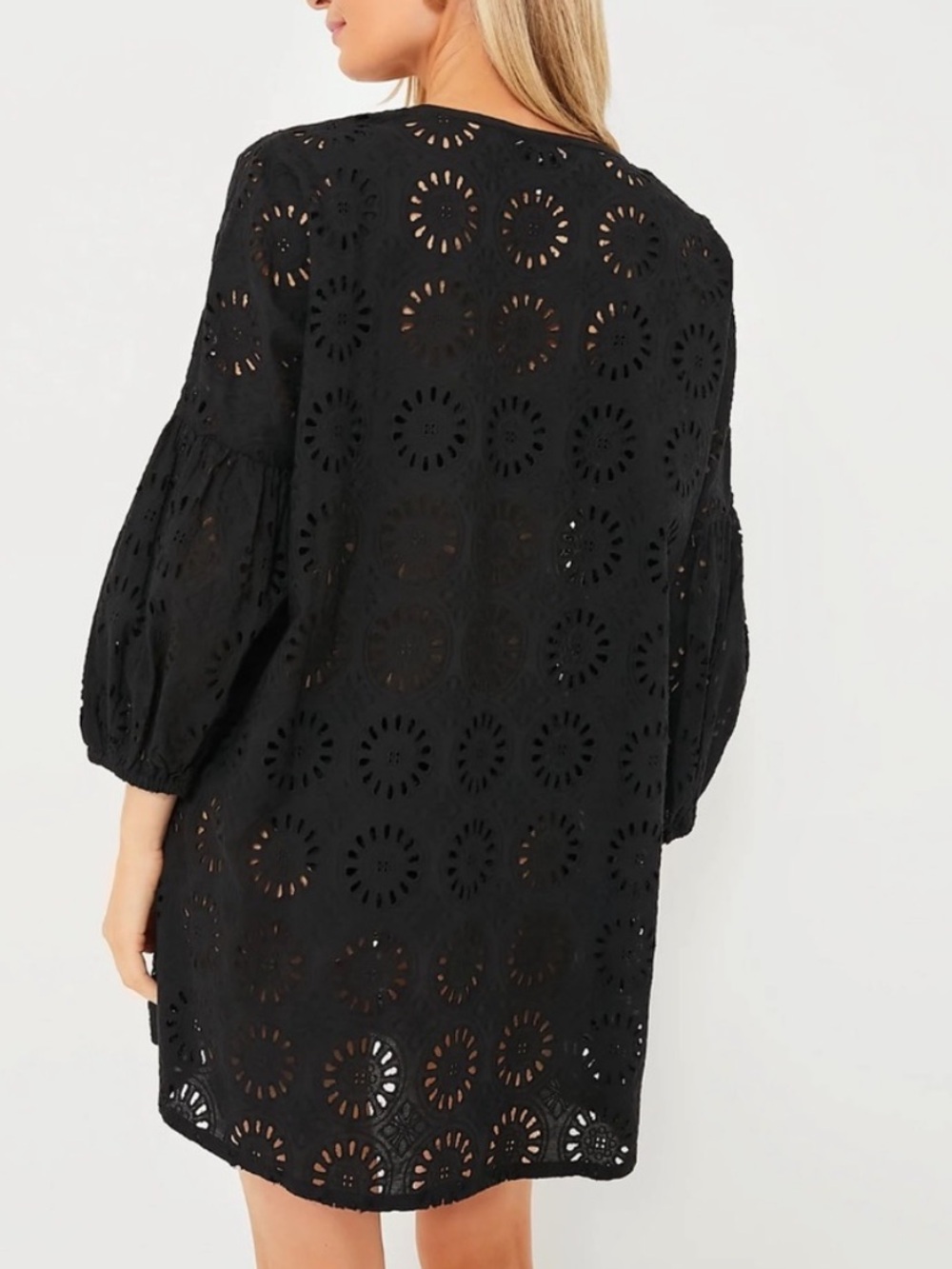 Tuckernuck Black Eyelet Cleo Mini Cover-Up Dress - Picture 5 of 10
